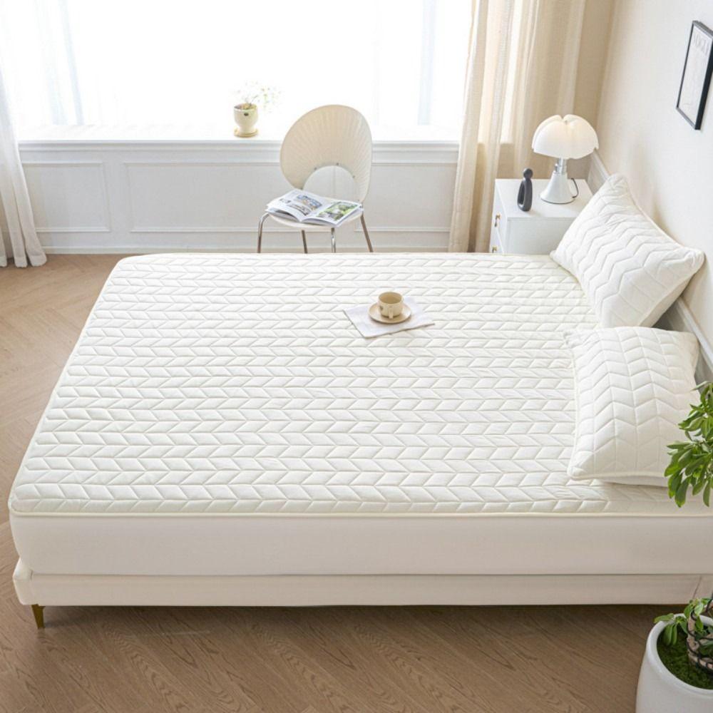 Thicken Non Slip Fitted Sheet Skin-friendly 90/120/150/180cm Elastic Bedsheet Waterproof Elastic Band Home Bed Linen Bedroom Use