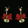 1Pairs Sexy Bow Adjustable Nipple Clamp Breast Small Bell Adult Teasing Sex Toys For Couples