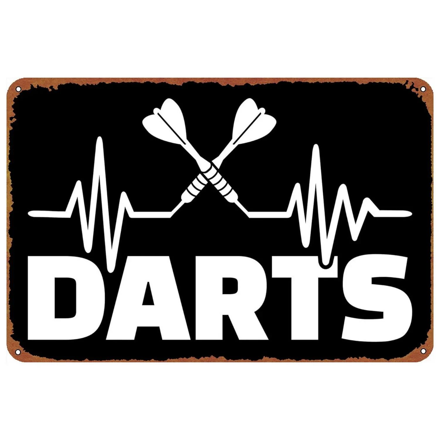 

Ні пива, ні дартсу, металевий знак, лише підказка, плакат, табличка, вінтажний розпис із заліза, прикраса для людини, печера, кафе, ігрова кімната, клубний бар 20x30cm（7.8x11.8inch）