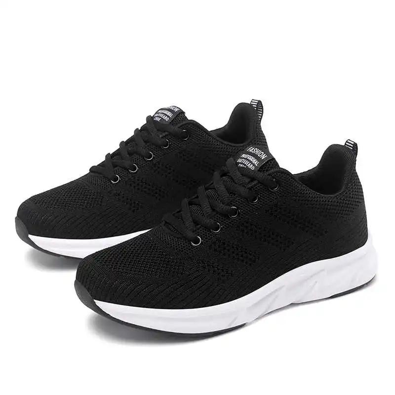 Slip Resistant Round Nose Women's Shoes Moccasins Skateboarding Yellow Black Sneakers Casual Style For Women Sport Teni