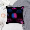 Hot T-TV Girl-MT Who Really Cares Pillow Case Printing Pillowcase Living Room Sofa Cushion Cover Bedroom Room Decor