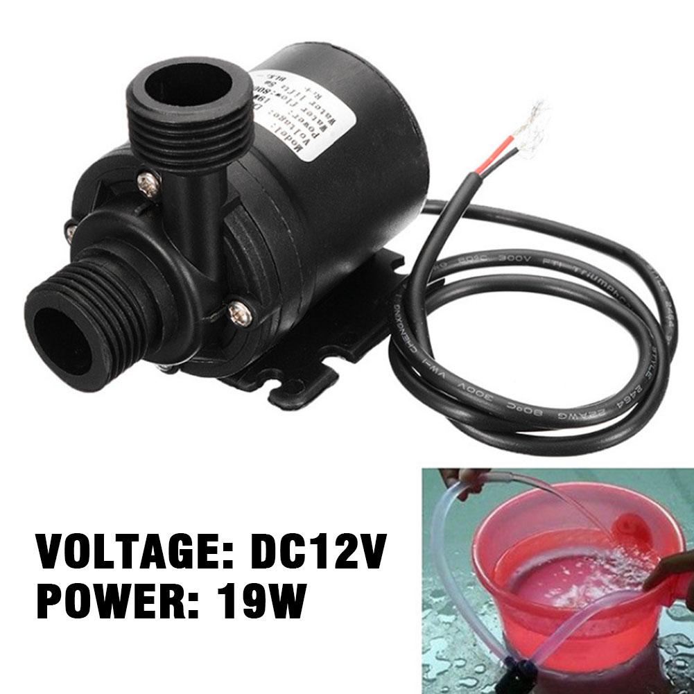 Wohnmobil Wasserpumpe DC 12V Bürstenlose Wasserpumpe Edelstahlwelle Bürstenloser DC-Motor Tauchpumpe 800L/H Für Wohnmobilzubehör Y4M0