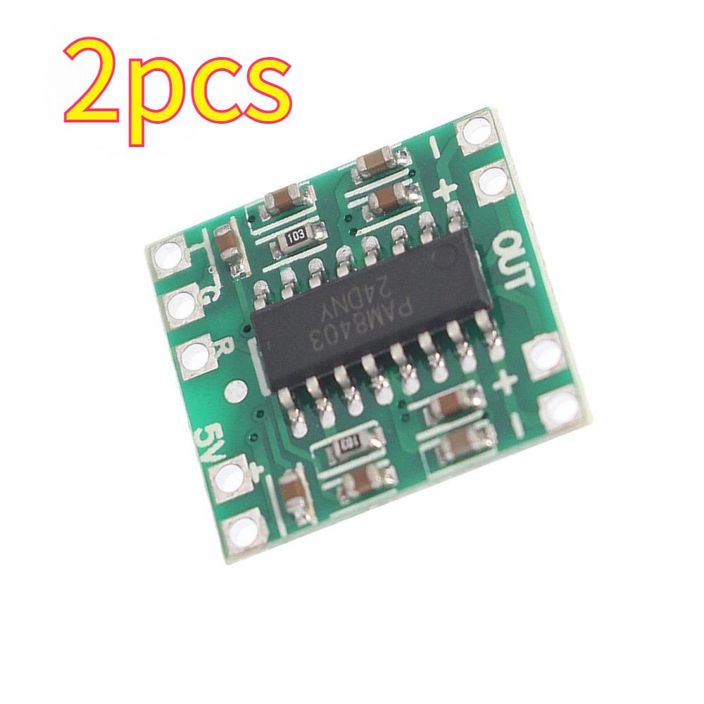 1-10PCS PAM8403 Super mini digital amplifier board 2 x 3W Class D digital amplifier board efficient 2.5 to 5V USB power supply