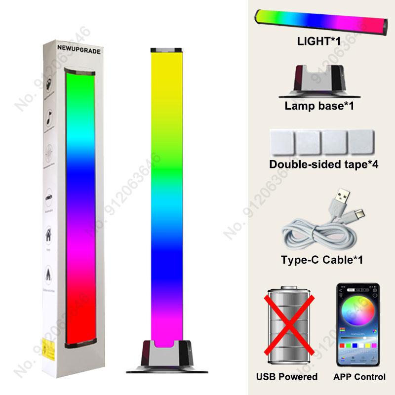 LED Symphony Lights RGB Music Sound Control Light APP Controls Colorful Rhythm Ambient Pickup Light For Bar Home Decor