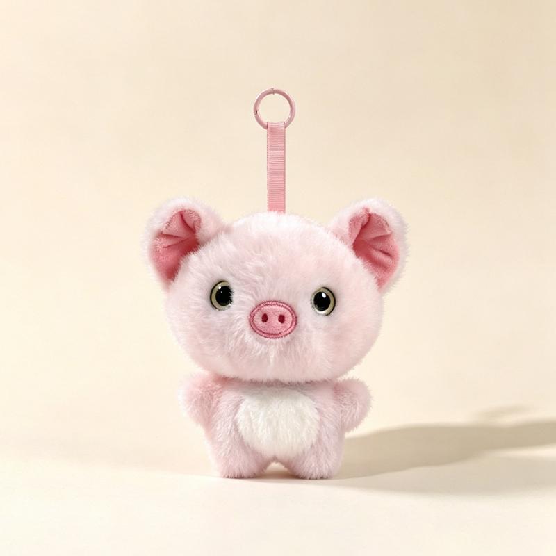 15cm Super Cute Animal Plush Pendant Mouse Fox Monkey Elephant Pig Rabbit Plush Doll Keychain Companion Doll Child Gift
