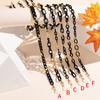 Black cool style acrylic ring buckle glasses chain, women's European and American street anti-lost mask chain mask rope