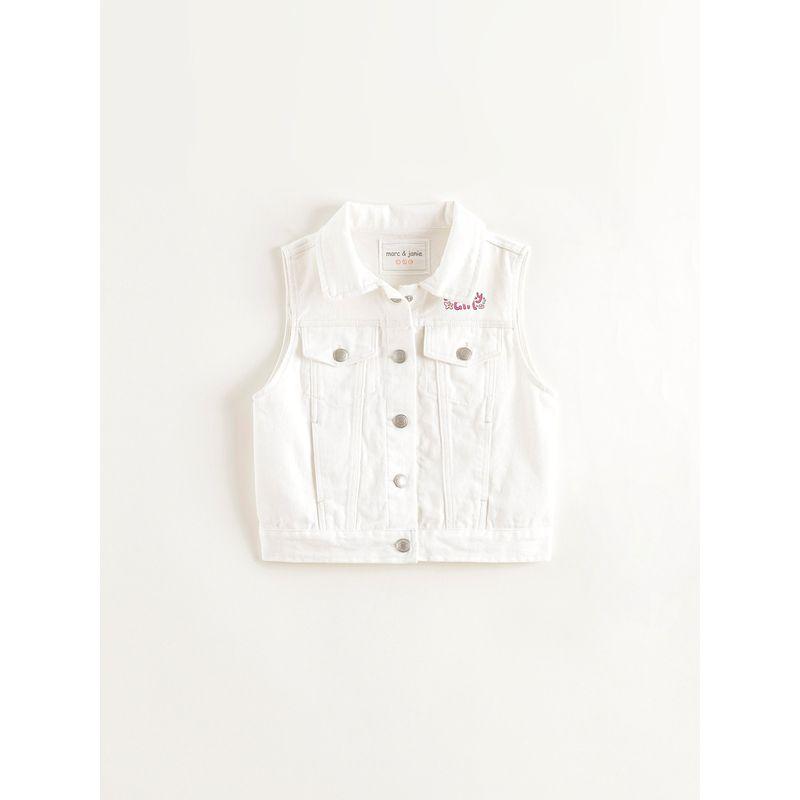 Mark Jenny Girls' Sweet and Versatile Denim Vest Children's Vest Jacket 2026 Spring New Style 250195
