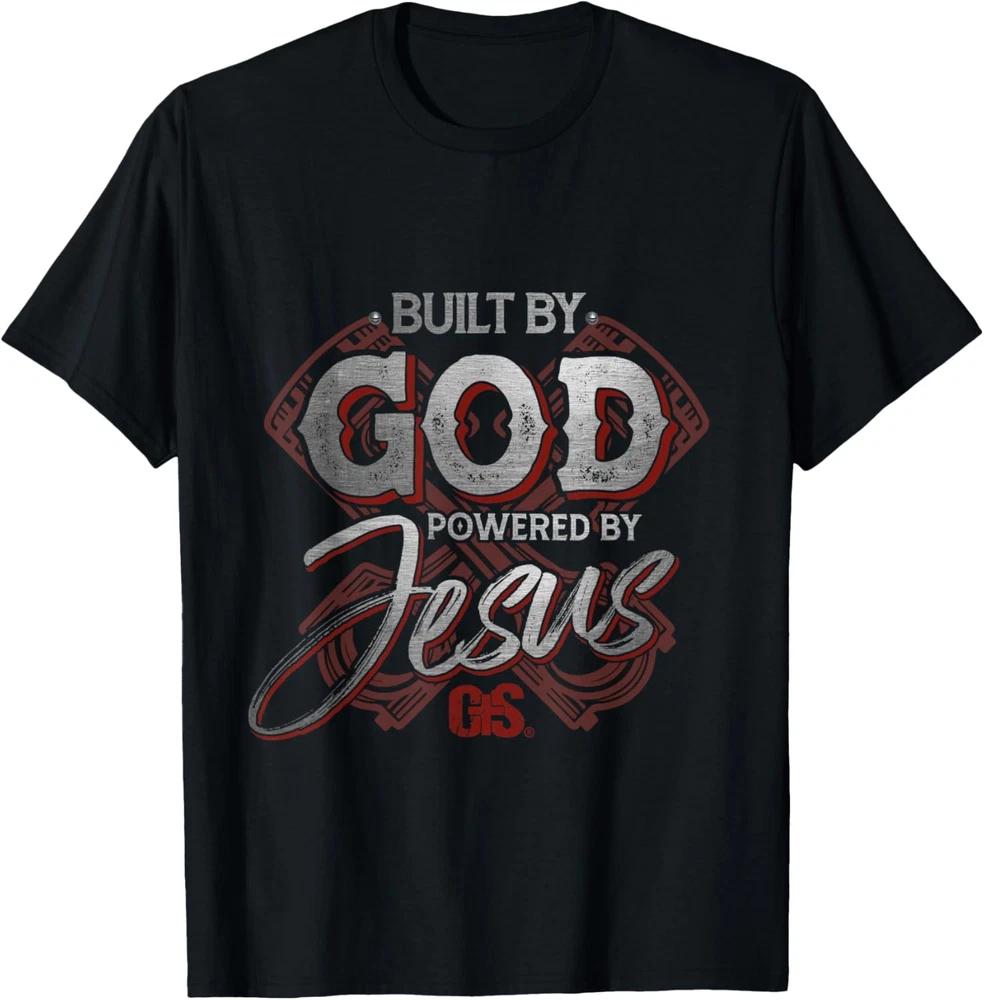 Built By God Powered By Jesus Devout Christian T-Shirt
