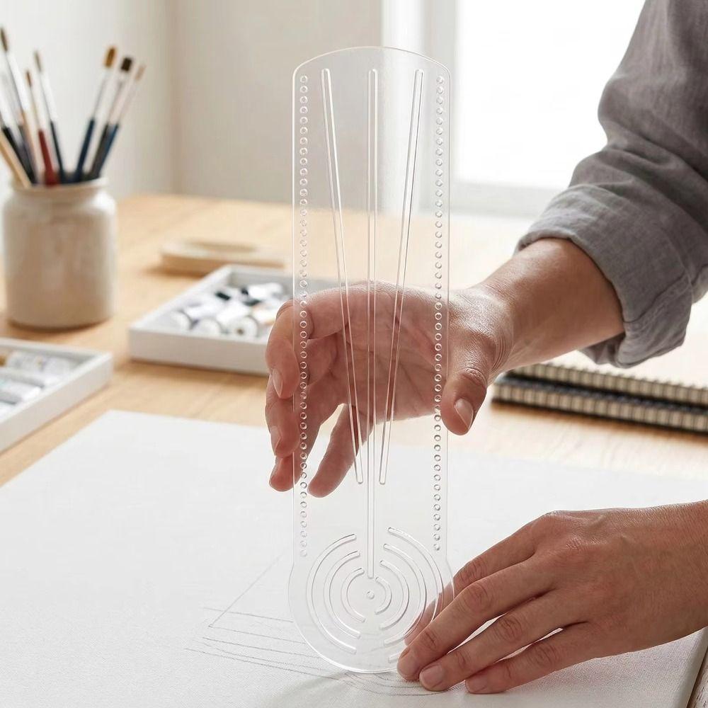 Durable Mandala Drawing Stencil Reusable Dot Art Circle Maker School Math Craft Project