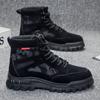 2025 Autumn New British Style Men's Martin Boots Versatile Tooling Boots Men's High-top Platform Trendy Men's Shoes