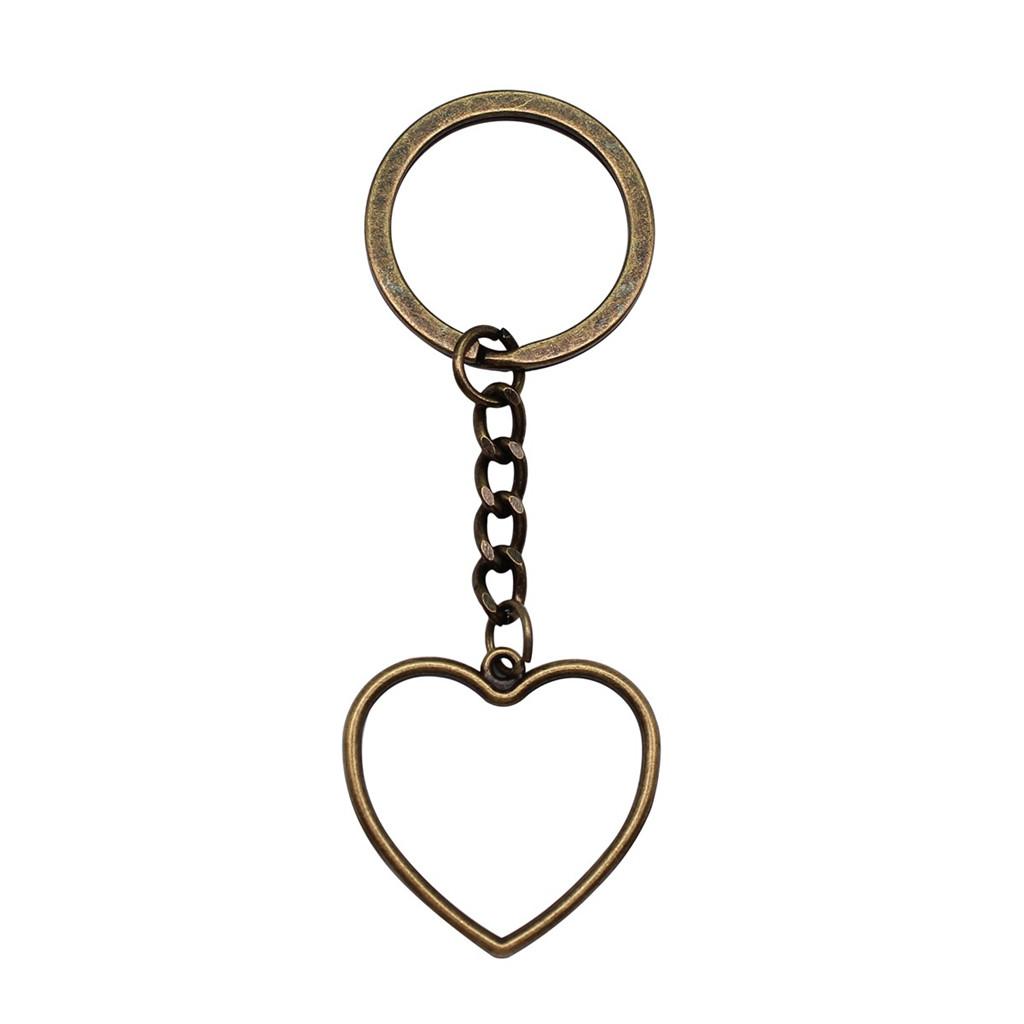 Gothic Heart Couple Keychain for Kids High Quality Japanese Style Gift for Him Bohemian Daily Use