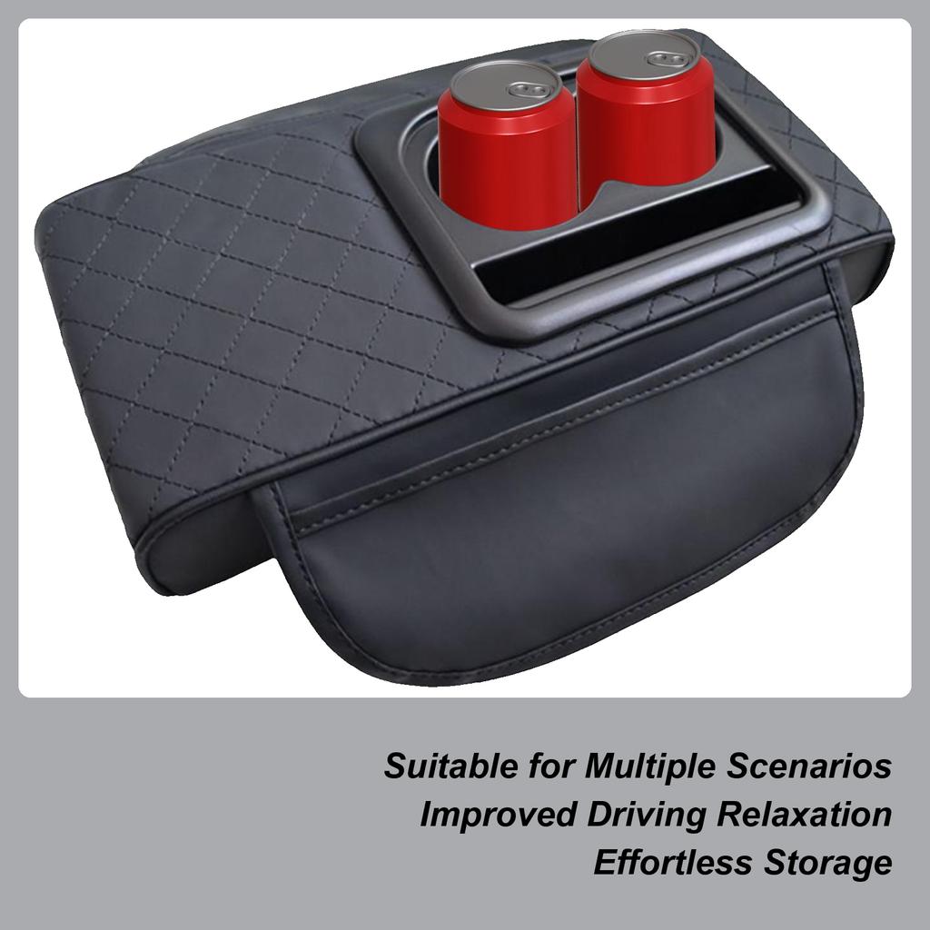 Arm Rest Cushion For Car Console Armrest Pad Center Cup Holder Automotive Accessories For Storage Travel Vehicle Men Women