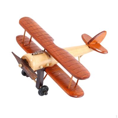 Airplane Model In Wood 3D Design for Display On Table
