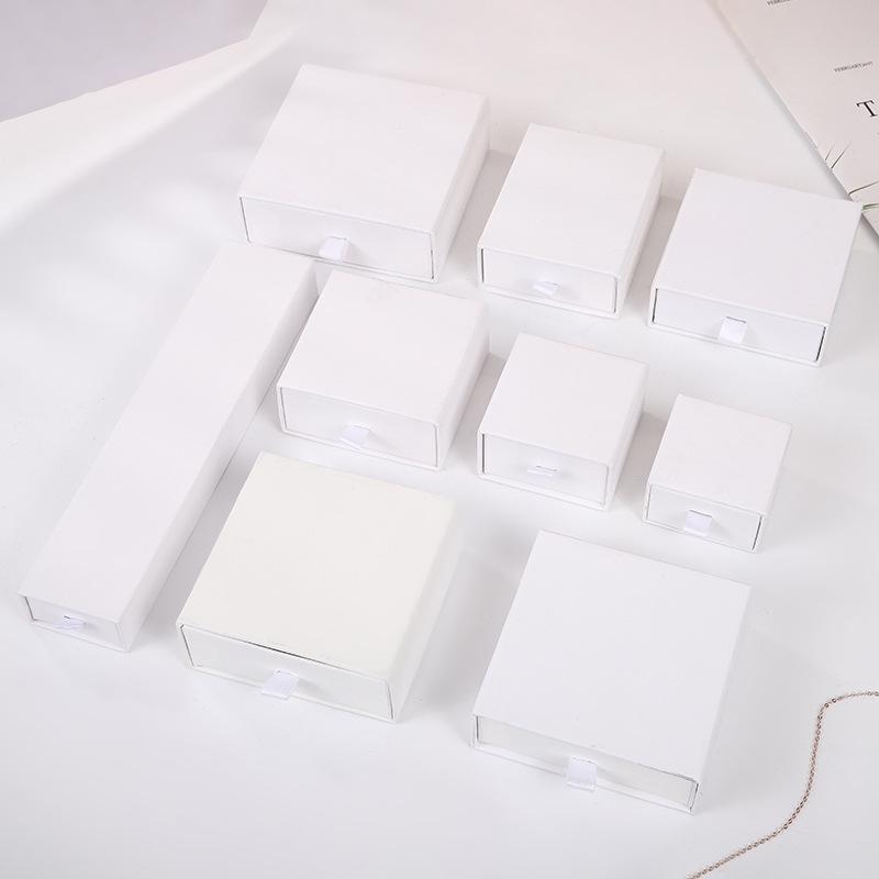 Fashion Jewelry Craft Paper Gift Box - Necklace, Earring, Ring Storage Box, Drawer Style Packaging.