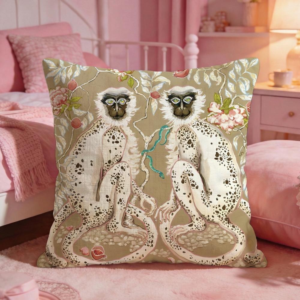 PPaige GGemmel MMonkey Cushion Cover Premium Comfort Reversible Pillow Cove Two In One Design For Any Room Car Interior