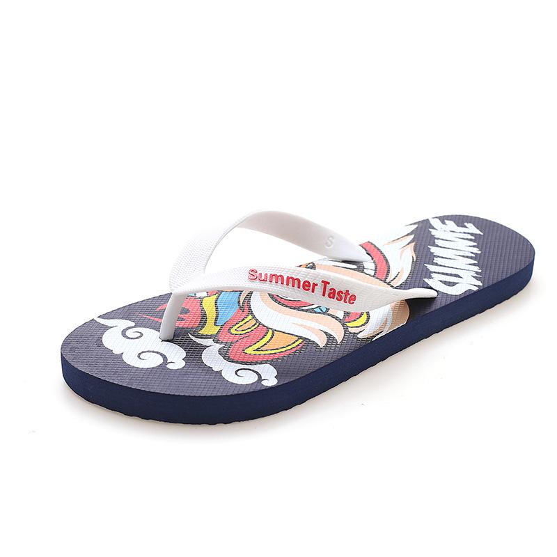 Flip-flops Men's Slippers Summer Men's Fashion Rubber Simple Non-slip Cool Outer Wear Personalized Cool Slippers