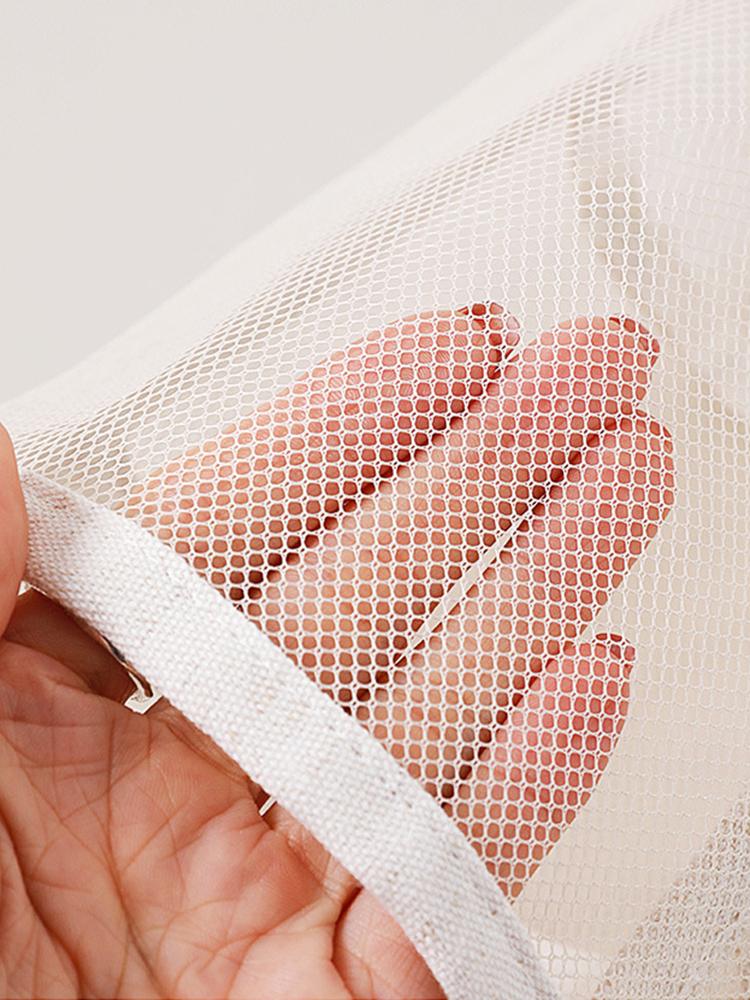 Foldable, Lightweight & Transparent Mesh Travel Toiletry Bag – Zipper Closure, Top Handle | color Breathable Bathroom Organizer