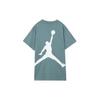 Jordan T Shirts Men's Green Crew Neck Moderate Straight Fit (Unisex) T-Shirts DQ4960 387
