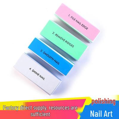 Nail Tool: Four-Sided Sanding and Polishing Sponge Block