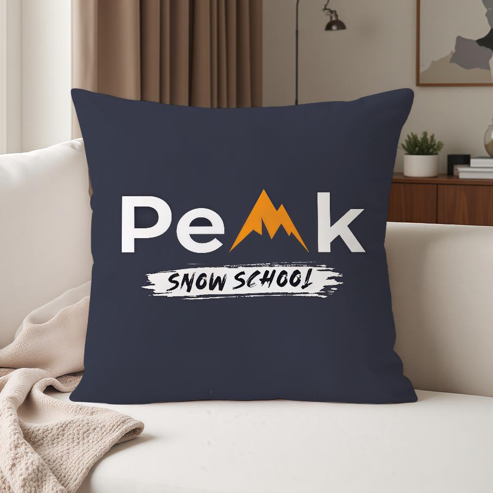 Japanese Outdoor Brand S-Snow P-Peak Pillow Case Suitable For Bedrooms Living Rooms Cars Home Decoration