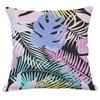 Home Living Room Sofa Bedroom Decorative Waist Pillow Cover Retro Floral Tropical Plant Print Pattern Cushion Cover