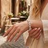 European Crystal Beaded Lapis Lazuli Unisex Bracelet: Simple, Retro, Versatile Jewelry