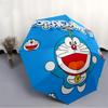 Doraemon Abenteuer Automatischer Faltregenschirm mit stabilem Eisenrahmen, Tragbarer Kompakter Reise-Regenschirm Ganzjahresnutzung Partys029