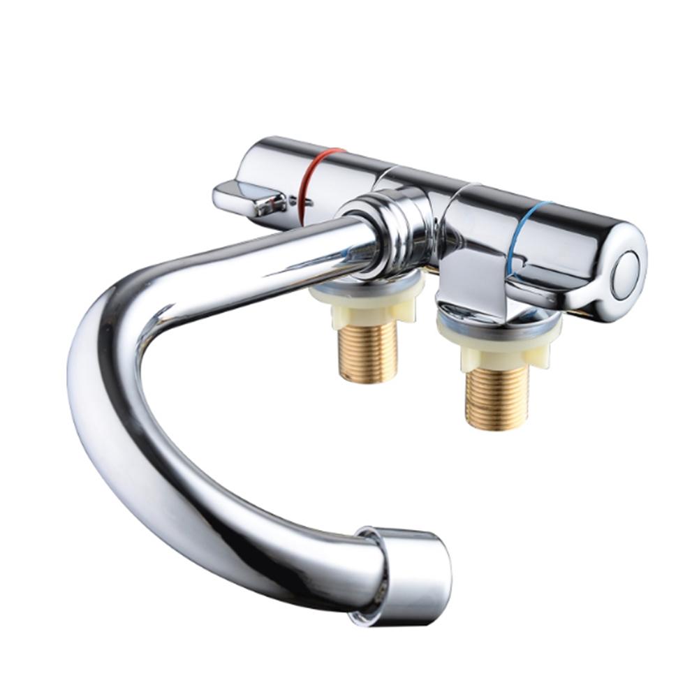 Chrome Sink Faucet 360 Rotating Faucet Long-lasting Brass Material Modern Kitchen Decor Robust Construction Faucet