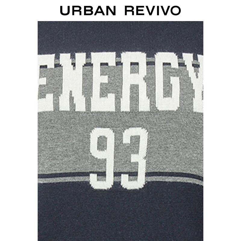 UR 2025 Women's Retro Academy Style Letter Cotton Knit Sweater