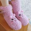 Cartoon Thick Thermal Socks Plush Fleece Sock Women Kawaii Floor Socks Indoor