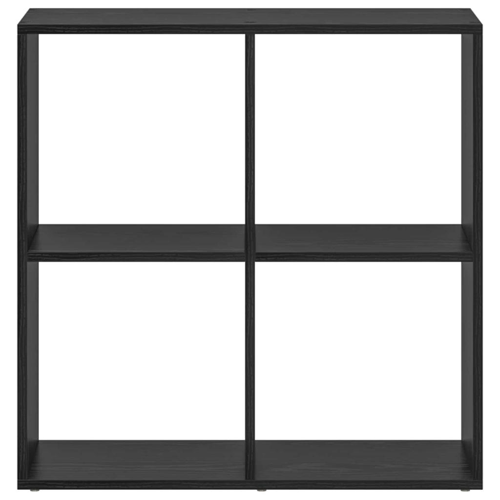 Bookshelf Black Oak Effect 69.5 x 29 x 69.5 cm