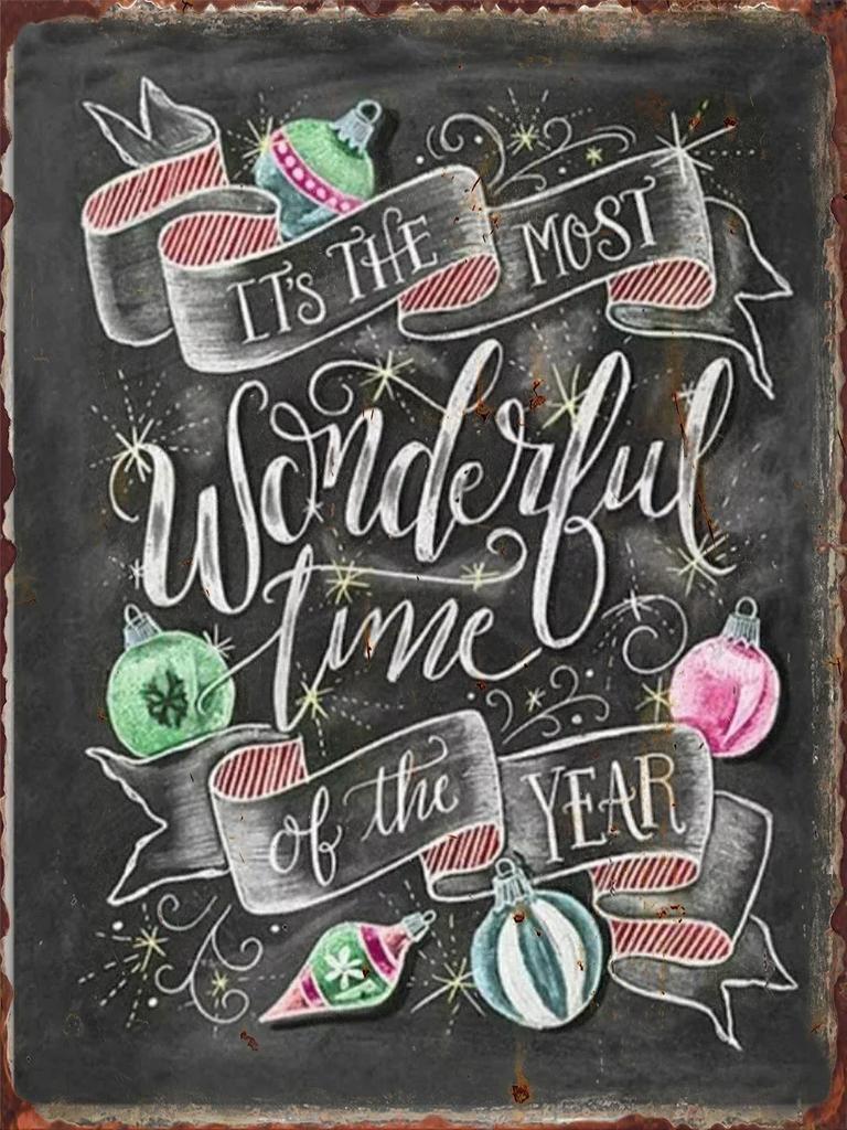 Tin Painting Christmas Coffee Signs for Cafe Shop Club Pub Bourbon Decorative Plaques Wine Wall Decoration Metal Sign Vintage