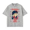 T-shirt Vintage Lavata Anime Inuyasha Sesshomaru Merch Uomo Donna Casual Oversize T-shirt Uomo Divertenti Cartoni Animati Harajuku T-shirt