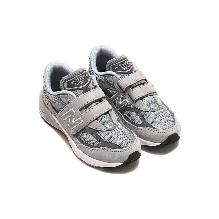 New Balance NB 990 V6 Abrasion Resistant Low Top Kids' Running Shoes Gray Pre School PV990GL6