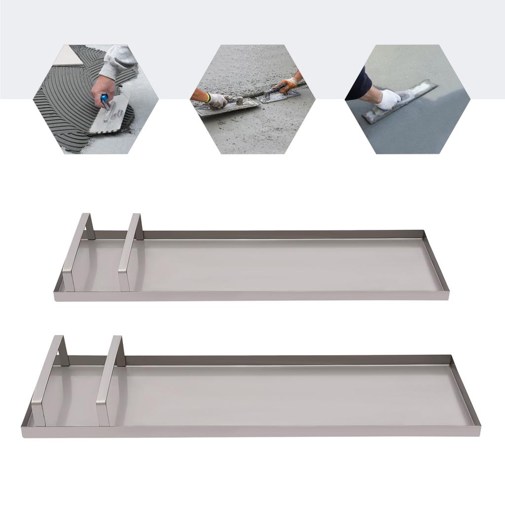 1 Pair 28"*8" Concrete Knee Slider Boards, Stainless Steel Kneeling Boards, Concrete Slab Sliding Tools