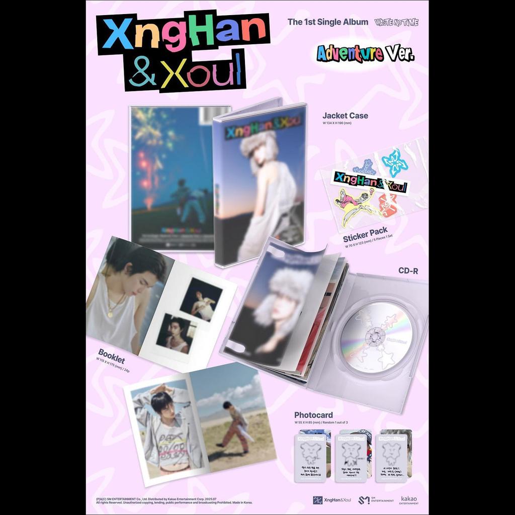 (Adventure Ver.) XngHan&Xoul [Waste No Time] 1st Single Album