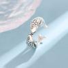 Neuer Retro 925er Sterlingsilber Schmuck Thai-Silber Mode Kleiner Goldfisch Fische im Zeichen der Fische Küssendes Tier Elegante Öffnungsringe R143