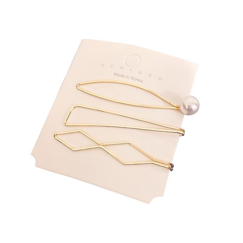 Korean Pearl Hairpin: Stylish Net Red Girl's Bangs BB Side Clip Hair Accessory