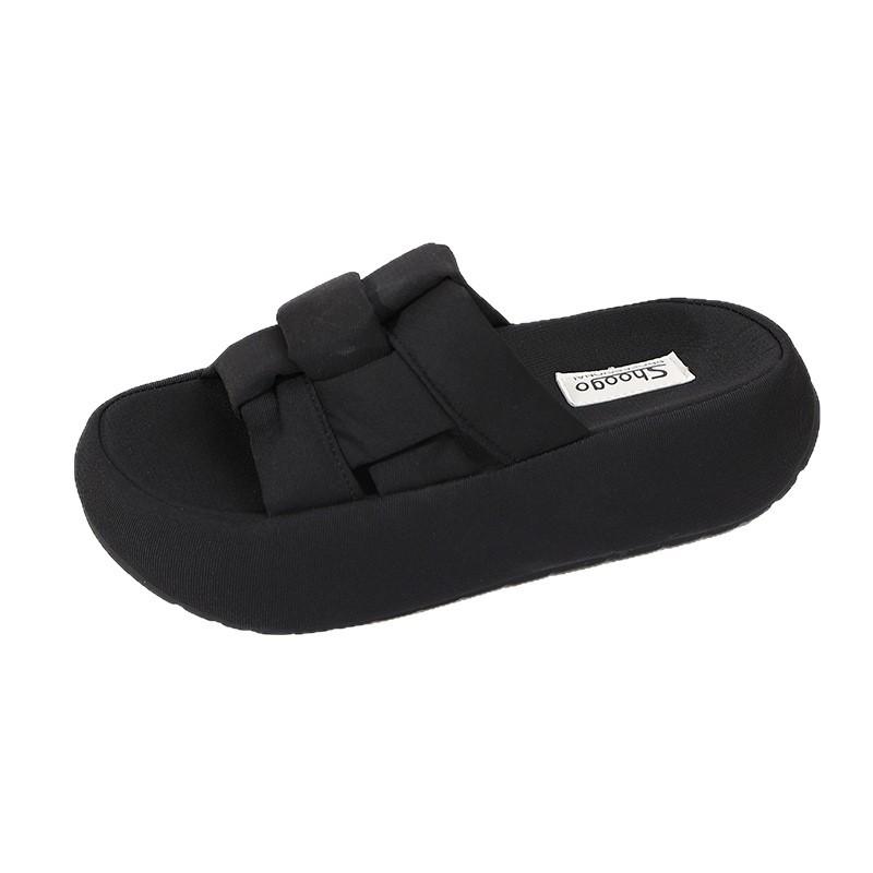 Thick-soled Slippers Women's Outer Wear 2025 Spring and Summer New Korean Version of Versatile One-word Drag Fashion Fairy Cool Slippers