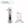 USB Rechargeable Mini LED Flashlight UV Keychain Flashlight New Magnetic Torch  Outdoor Lighting