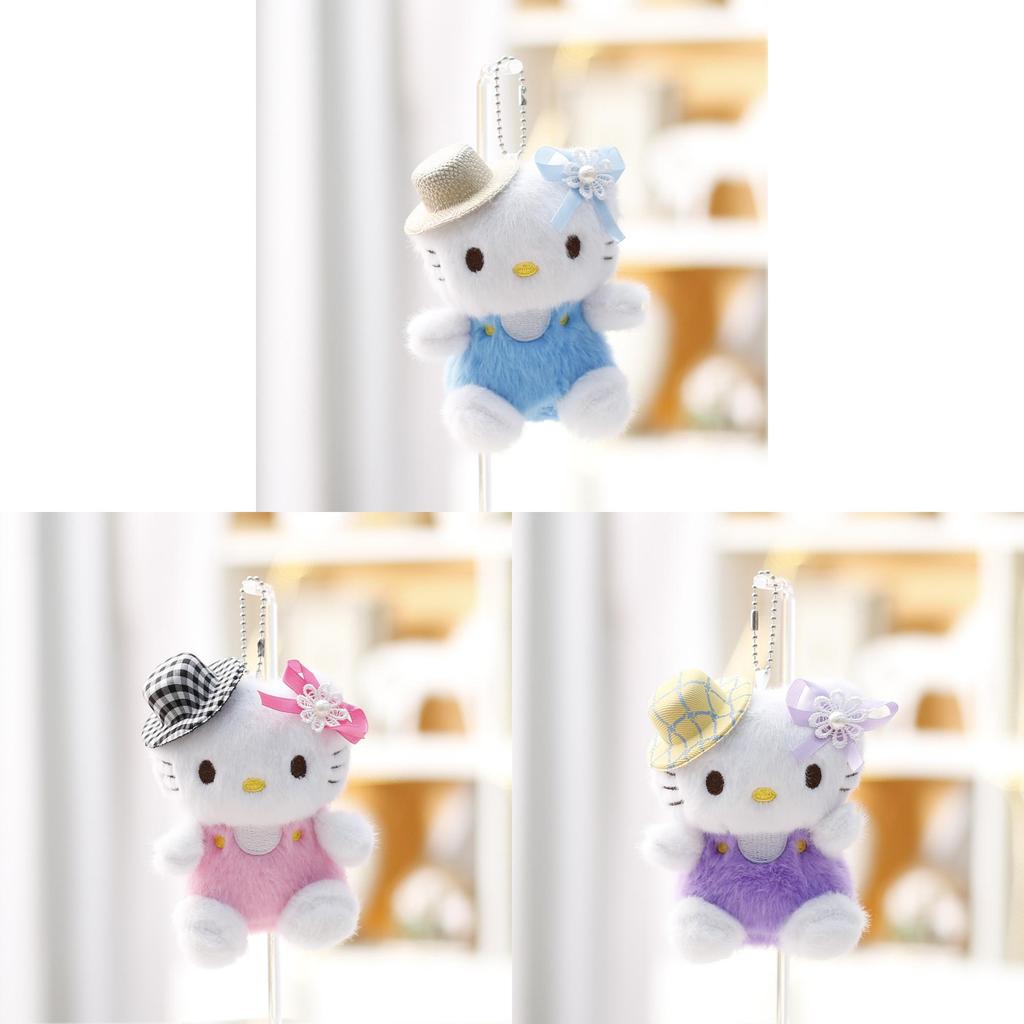 Hello Kitty Plush Toy Cartoon Stuffed Animal For Girls Bag Pendant Decor