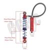 2PCS 80/90/100/110/120mm Secondary Bucket Shock Absorber Double Spring Damper For 1/10 RC Crawler Axial SCX10 90046 D90 TRX4