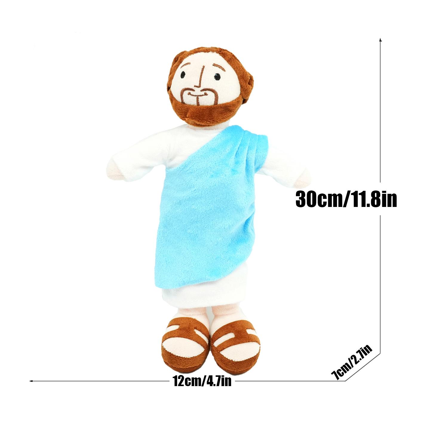 Treasuringu Neue Jesus Plüschpuppe Cartoon Maria Stofftier Weiches Araber Plüschtier Heimdekoration Kindertagsgeschenk white