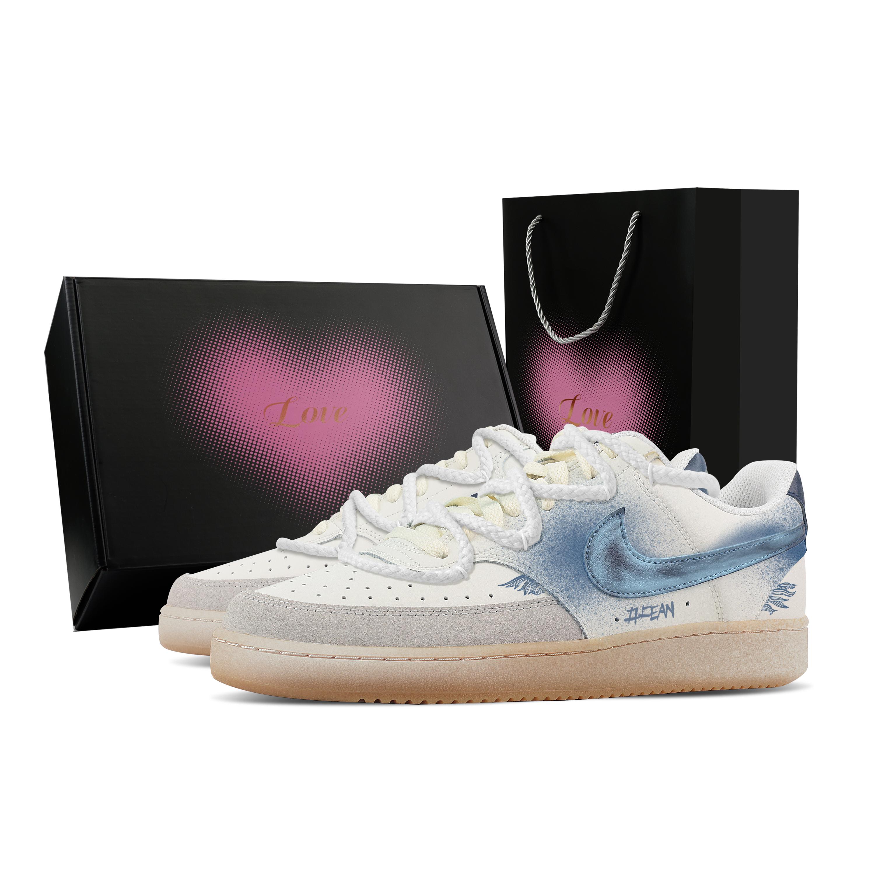 

Nike Court Vision Feather Hope, Heart Box Abrasion Resistant Low top Skateboard Shoes Men s HF1068-133(Team773--) 42.5