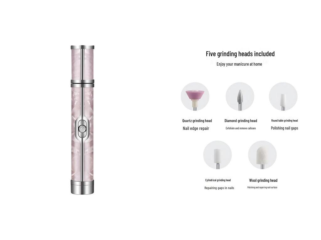 Portable Electric Nail Grinding and Polishing Machine for Manicure and Dead Skin Removal