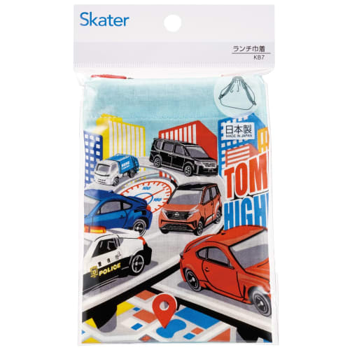 Skater Children's Lunch Box Drawstring Bag with Gusset Kids Made In Japan Tomica 25 Boys KB7