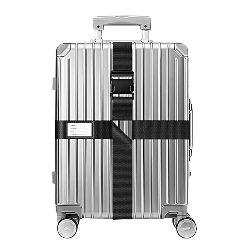 Lehuolvxing Luggage Strap Cross Style, Trolley Suitcase Reinforced Packing Strap, Tie-Down Fastening Protective Rope Band