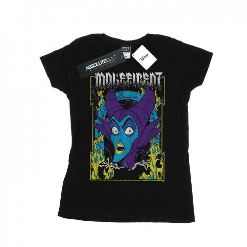 

Disney Womens/Ladies Maleficent Poster Cotton T-Shirt XXL білий