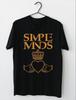Simple Minds Logo Bawełniany Czarny T-shirt Krótki Rękaw Wszystkie Rozmiary