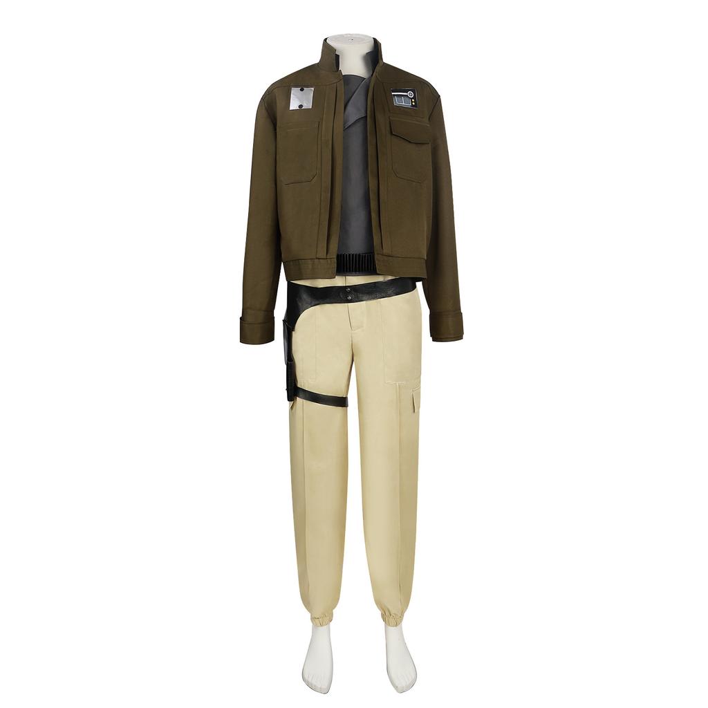 A Rogue One Star Wars Story Chirrut Imwe Cosplay Man Makeup Costume Party Suit